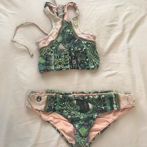 Maaji size small swim suit top and bottom